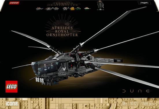 LEGO Icons Dune Atreides Royal Ornithopter Set voor Volwassenen - 10327