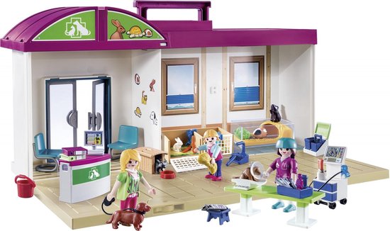 PLAYMOBIL  Meeneem dierenkliniek - 70146