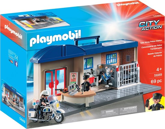 PLAYMOBIL Meeneem politiestation - 5689