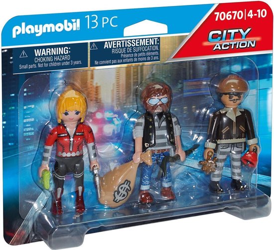 PLAYMOBIL City Action Figurenset boeven - 70670