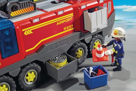 PLAYMOBIL Luchthavenbrandweer met licht en geluid- 5337