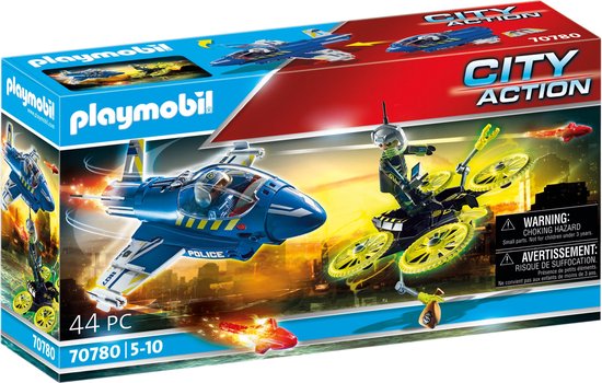 PLAYMOBIL City Action - Politiejet: Drone-achtervolging - 70780