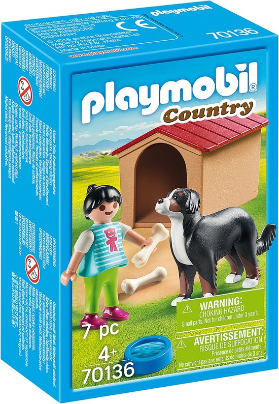 PLAYMOBIL Country Jongen met hond - 70136