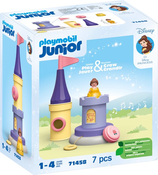 PLAYMOBIL Junior & Disney: Belle's speeltoren met melodie - 71458