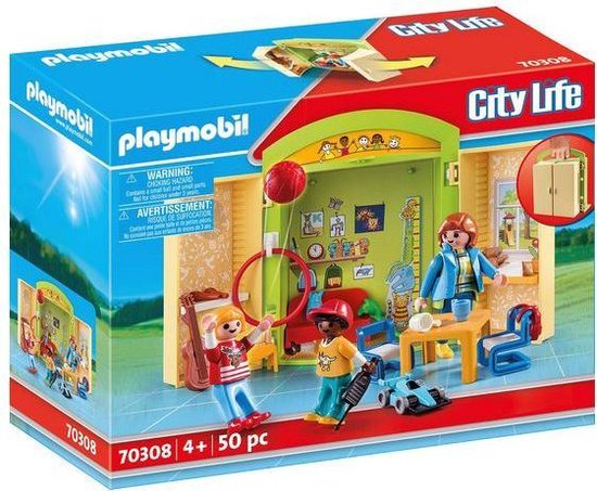 Playset City Life Nursery Chest Playmobil 70308 (50 pcs)