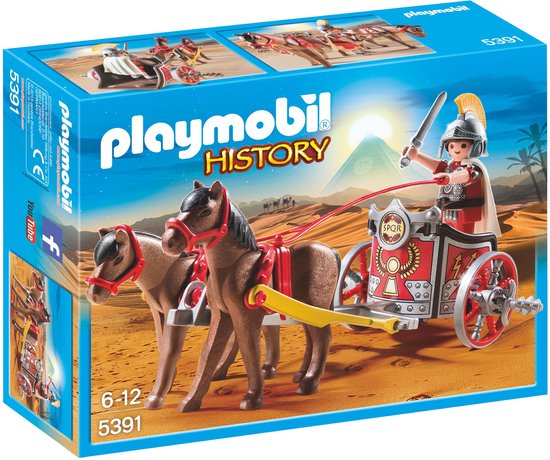 PLAYMOBIL History Romeinse krijgswagen met tribuun - 5391