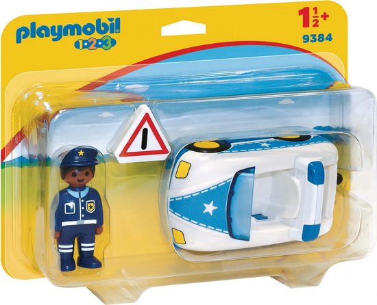 PLAYMOBIL 1.2.3 Politiewagen - 9384