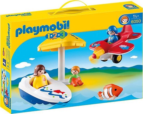 PLAYMOBIL 1.2.3  Ter land, ter zee en in de lucht - 6050