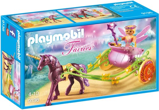 PLAYMOBIL Bloemenfee met eenhoornkoets  - 9136