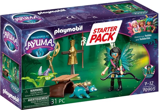 PLAYMOBIL Starterpack Adventures of Ayuma Knight Fairy met wasbeer - 70905