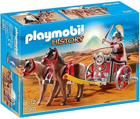 Playmobil History: Romeinse Strijdwagen Met Tribuun (5391)