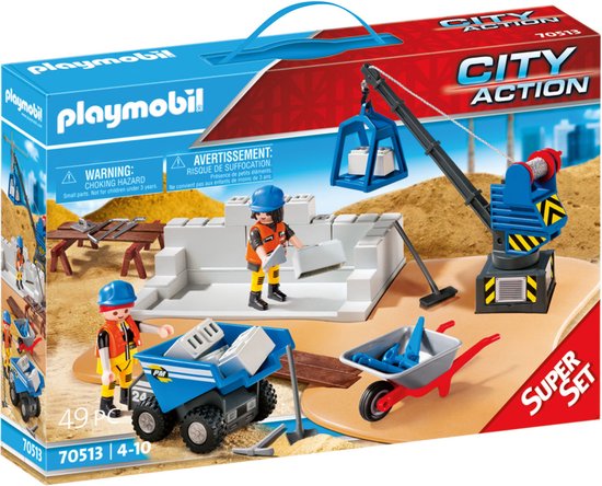 Playmobil City Action 70513 - Construction Super Set - Sinterklaascadeau - Sinterklaas - bouwen - jongen -