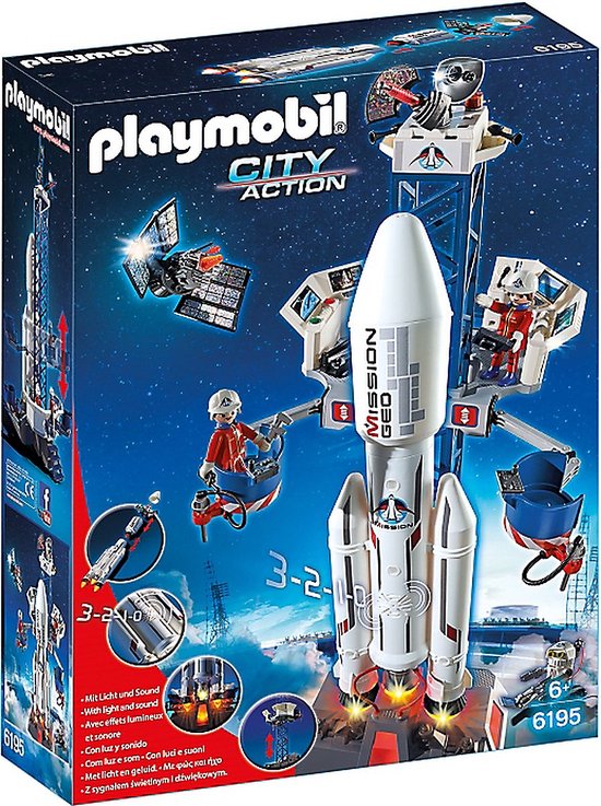 Playmobil Lanceerbasis met raket Playmobil (6195)