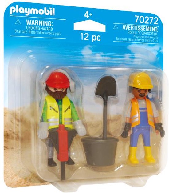 PLAYMOBIL Duo Packs Bouwvakkers - 70272