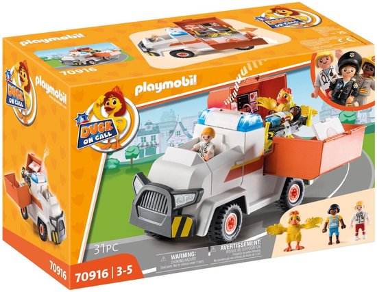 PLAYMOBIL Duck On Call - Ambulance - 70916