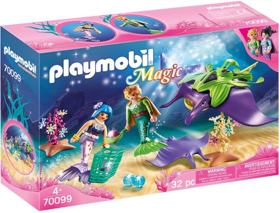 PLAYMOBIL Magic Parelvissers met roggen - 70099