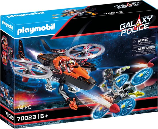 PLAYMOBIL Galaxy Police Galaxy piratenhelikopter - 70023