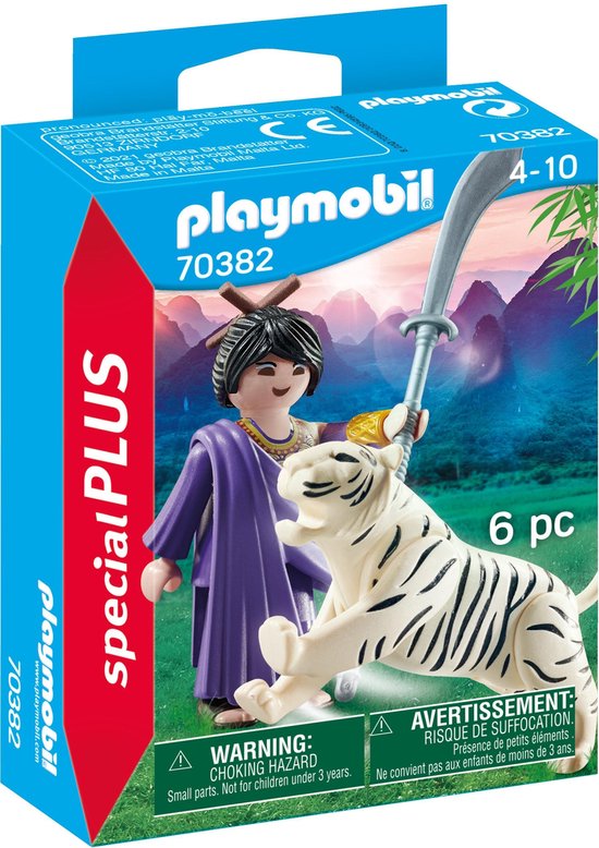 PLAYMOBIL Special Plus - Aziatische Vechter Met Tijger - 70382