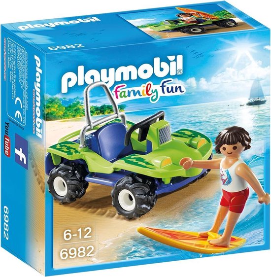 PLAYMOBIL Surfer met strandbuggy - 6982