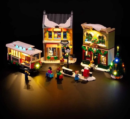 Light My Bricks - Verlichtingsset geschikt voor LEGO Kerst dorpsstraat 10308