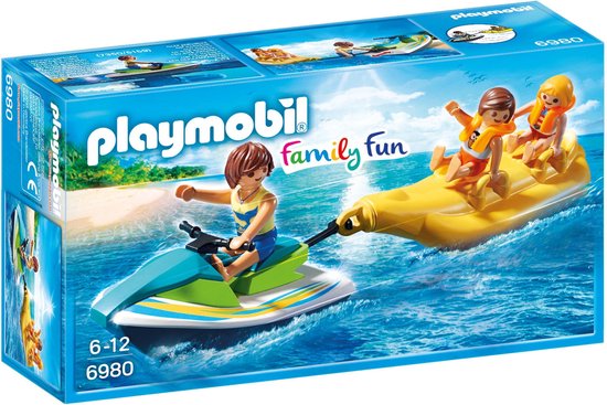 PLAYMOBIL Jetski met bananenboot - 6980