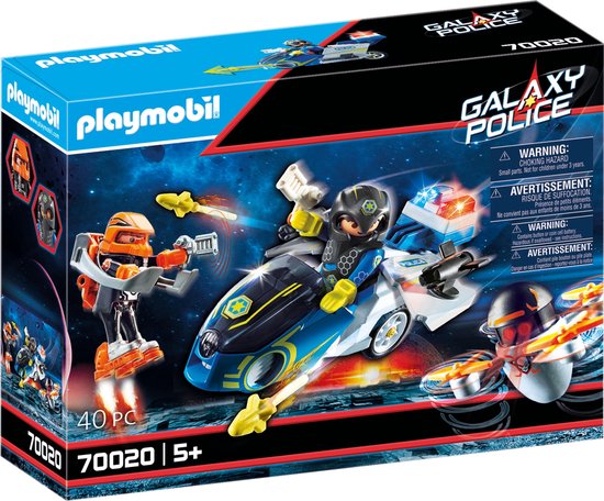 PLAYMOBIL Galaxy Police Galaxy politiemotorfiets - 70020