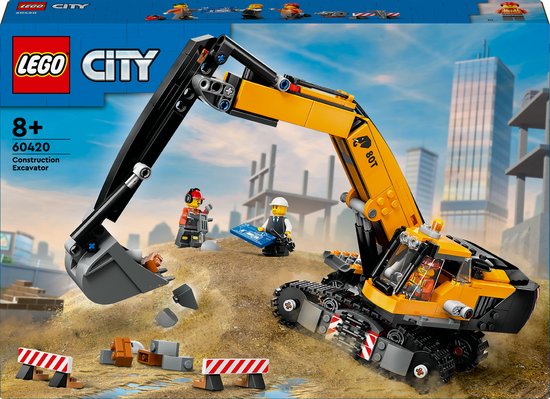 LEGO City Gele graafmachine speelgoedset - 60420