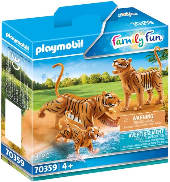 PLAYMOBIL Family Fun 2 Tijgers met baby - 70359