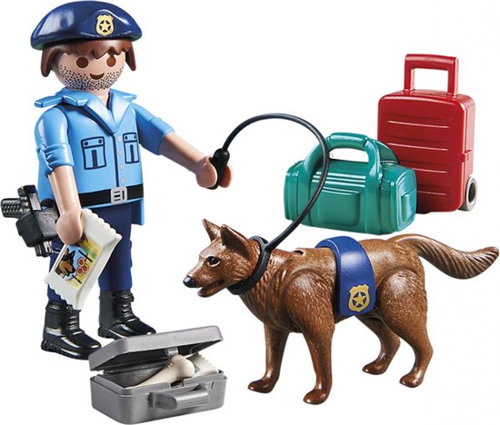 PLAYMOBIL  Agent met hond - 70085