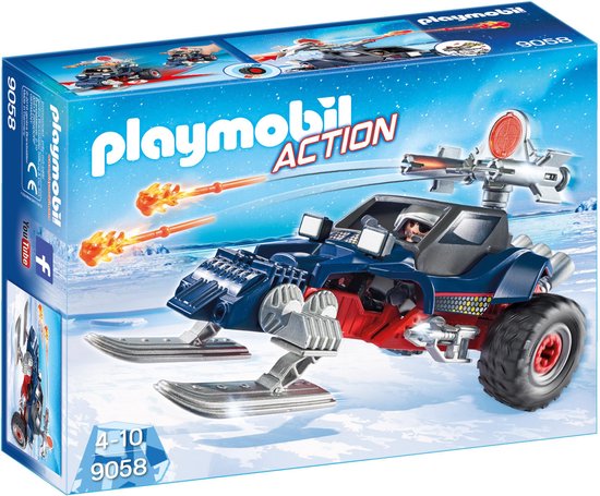 PLAYMOBIL Sneeuwscooter met ijspiraat  - 9058