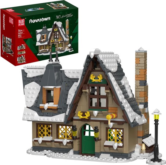 Mouldking 16049s - Kerst Hut - Gebouw - 766 onderdelen - kerst - lego compatibel - bouwset