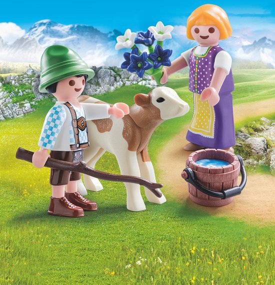 PLAYMOBIL  Kinderen met kalf - 70155