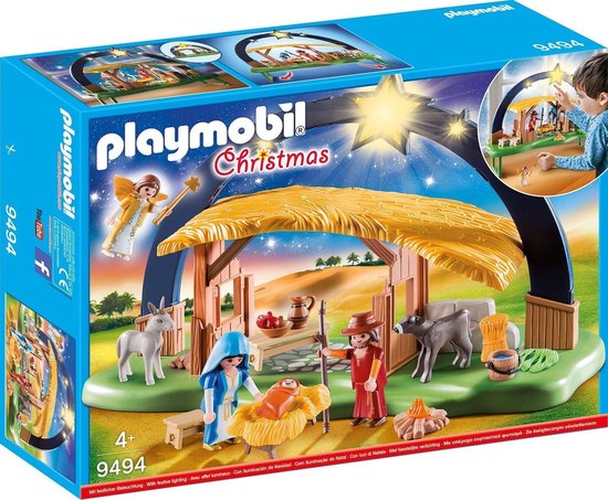 PLAYMOBIL Christmas Kerststal met heldere ster - 9494