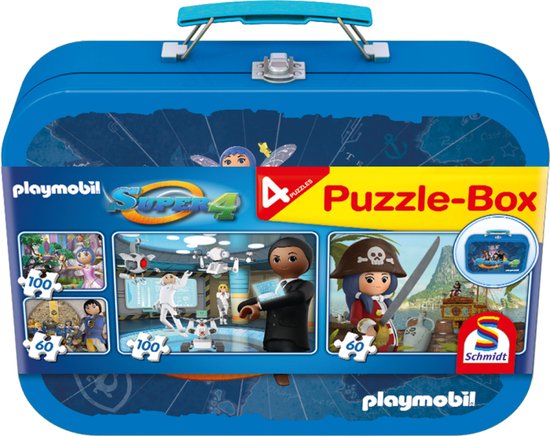 Schmidt Puzzel 4 in 1 Playmobil 56511