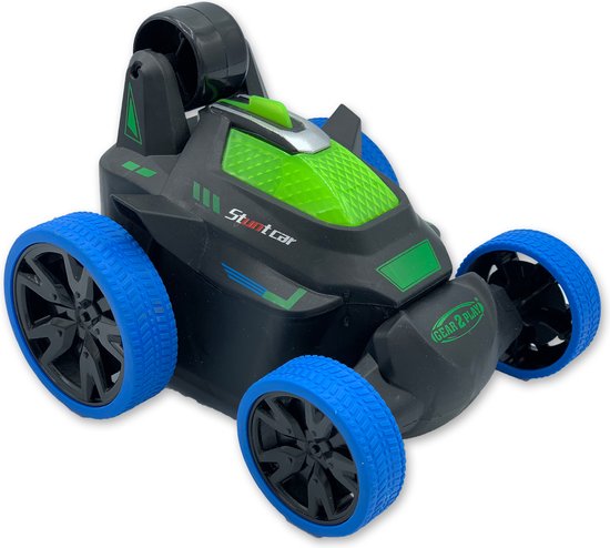 Gear2Play RC Stunt & Roll Stuntauto blauw - Bestuurbare auto