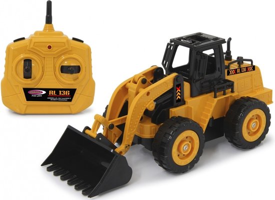 1:36 Jamara 410150 RC Shovel Wiellader RL136 - Geel - 2,4GHz RC Model Kant en Klaar