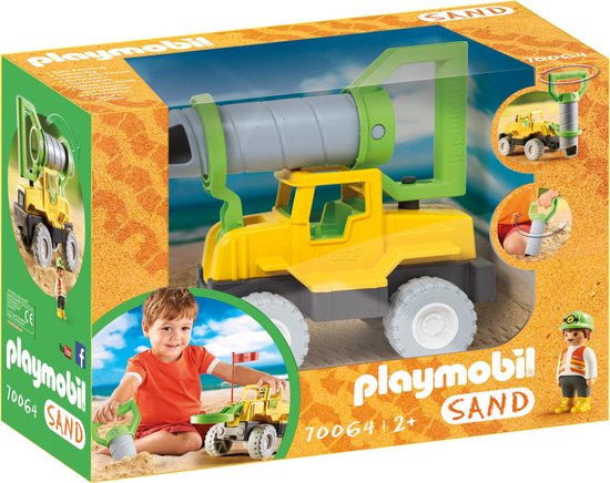 PLAYMOBIL Vrachtwagen met zandboor - 70064