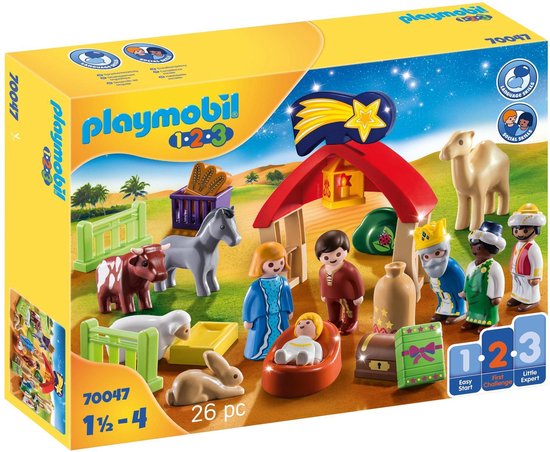 PLAYMOBIL 1.2.3 Kerststal - 70047