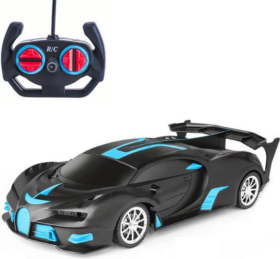 Jiatoys Superautos - bestuurbare Auto - RC Auto - Auto Speelgoed Volwassenen en kinderen - Bugatti Blauw