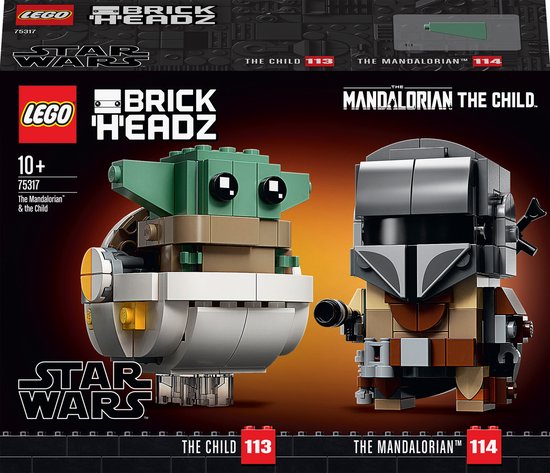 LEGO BrickHeadz Star Wars De Mandalorian & Baby Yoda - 75317