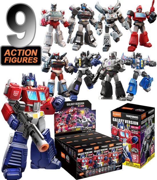 Transformers Collectie 9 Actionfiguren in mistery / blindbox | Auto bots wars | Robot technic modelbouw | Gundam model kit | Speelgoed legacy star bouwpakket | Bekend van manga & anime | Niet compatibel met lego of revell | Sinterklaas & Kerst cadeau