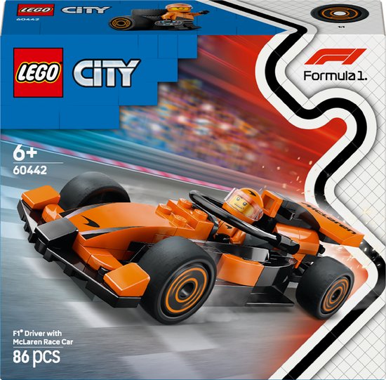 LEGO City F1 coureur met McLaren racewagen - 60442