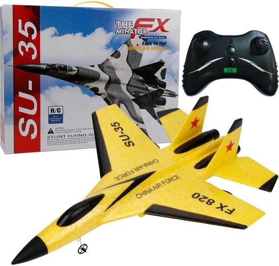 FX-620 - RC vliegtuig - 3,7V LiPo accu - Afstandsbediening - Straaljager - TIKTOK - Drones - Vliegtuigen - Ready To FLY - Op Afstand Bestuurbaar - Speelgoed - Oplaadbaar - MAX 50 KM/U !! - Sinterklaas - Sint - Sinterklaas Cadeautjes - Kerst