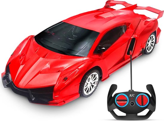 JiaToys® - bestuurbare Auto - RC Auto 1:18 - Speelgoed Volwassenen en kinderen - Rood Ferrari