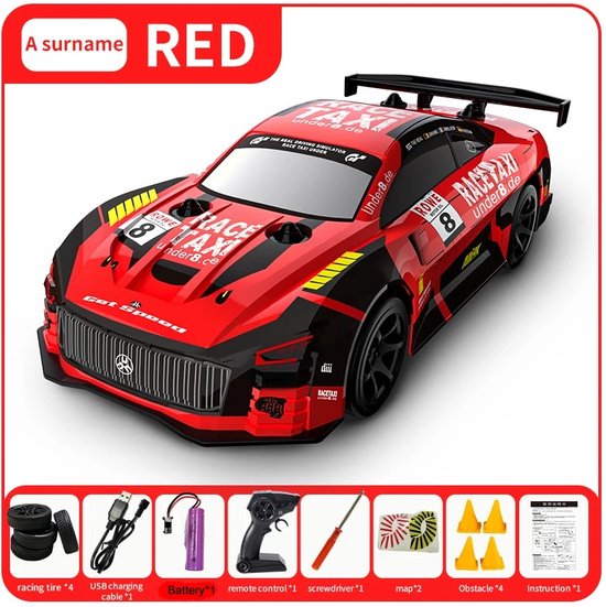 RC Auto - Drift RC Auto - Raceauto Speelgoed - Rood - Kerstcadeau