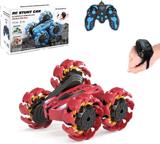 GT Bestuurbare RC auto Stunt Race Auto: De Ultieme RC Bestuurbare Auto voor Thrill-Seekers met Full-Grip Banden en Slimme Horloge Bediening - Speelgoed 3 jaar 4 jaar