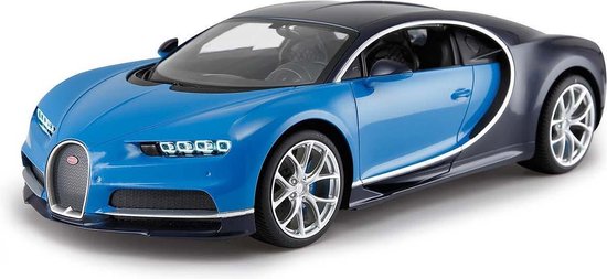 1:14 Jamara 405135 RC Sport Auto Bugatti Chiron - Blauw - 2,4GHz RC Model Kant en Klaar