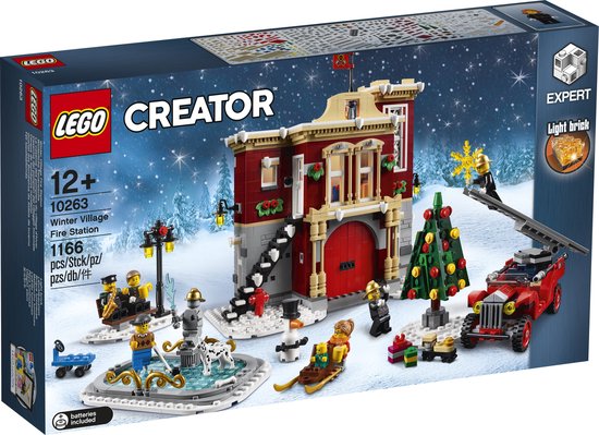 LEGO Creator Expert 10263 Brandweerkazerne in winterdorp