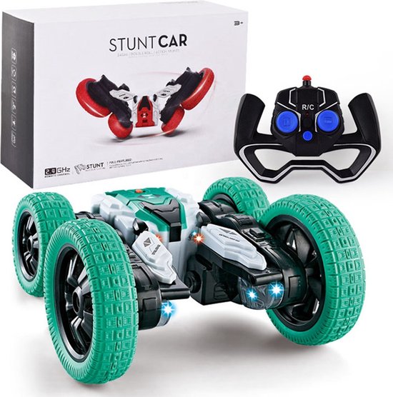 RC Bestuurbare auto - Geschikt voor offroad, indoor racebaan stunts met LED verlichting - Radiografische speelgoed auto Kinderen / Volwassenen speelgoed auto stunt RC car