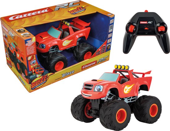 1:18 Carrera RC Auto Blaze and the Monster Machines - Blaze B/O - Rood - 2,4GHz RC Model Kant en Klaar